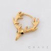 GOTHIC DEER SKULL ANTLERS 316L SURGICAL STEEL EARRING